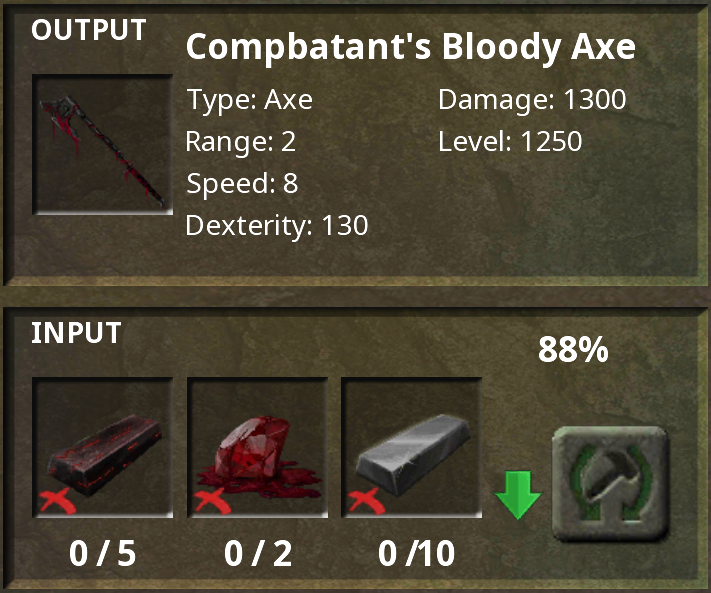 Compbatant's Bloody Axe Page 1