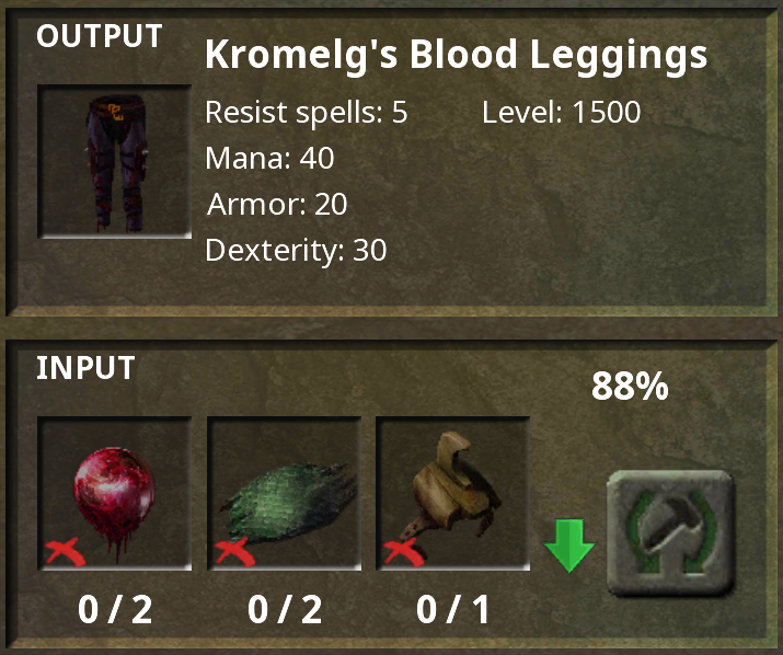 Kromelg's Blood Leggings Page 1