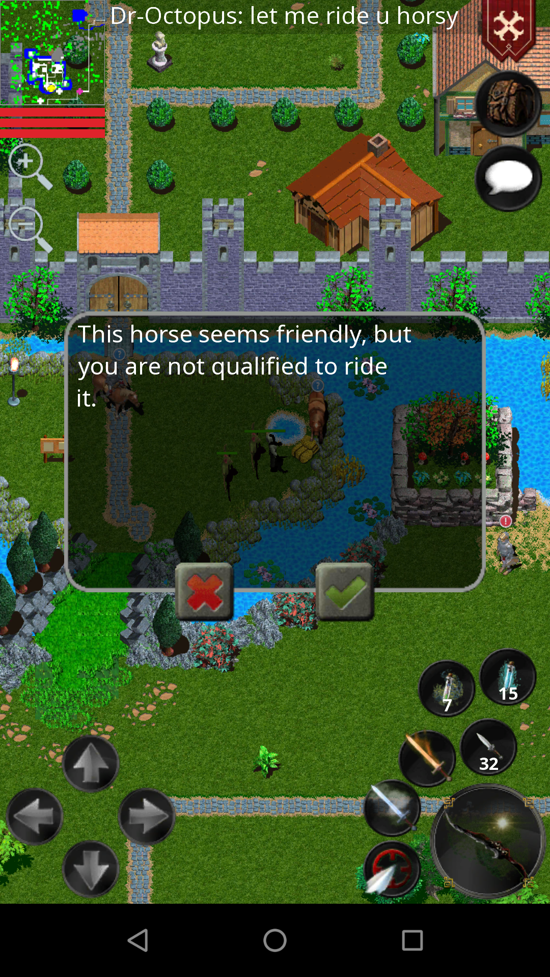 Friendly Horse but With no saddle