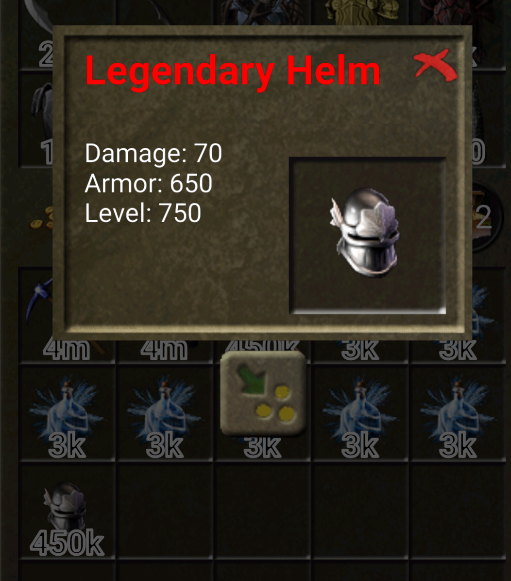 450 Legendary Helmet 450k gold