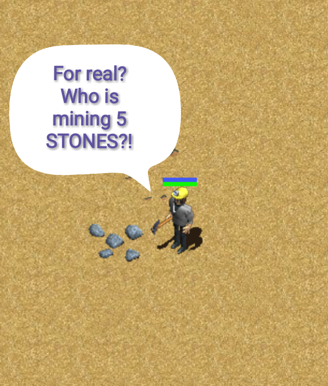Taking stones from a stone...